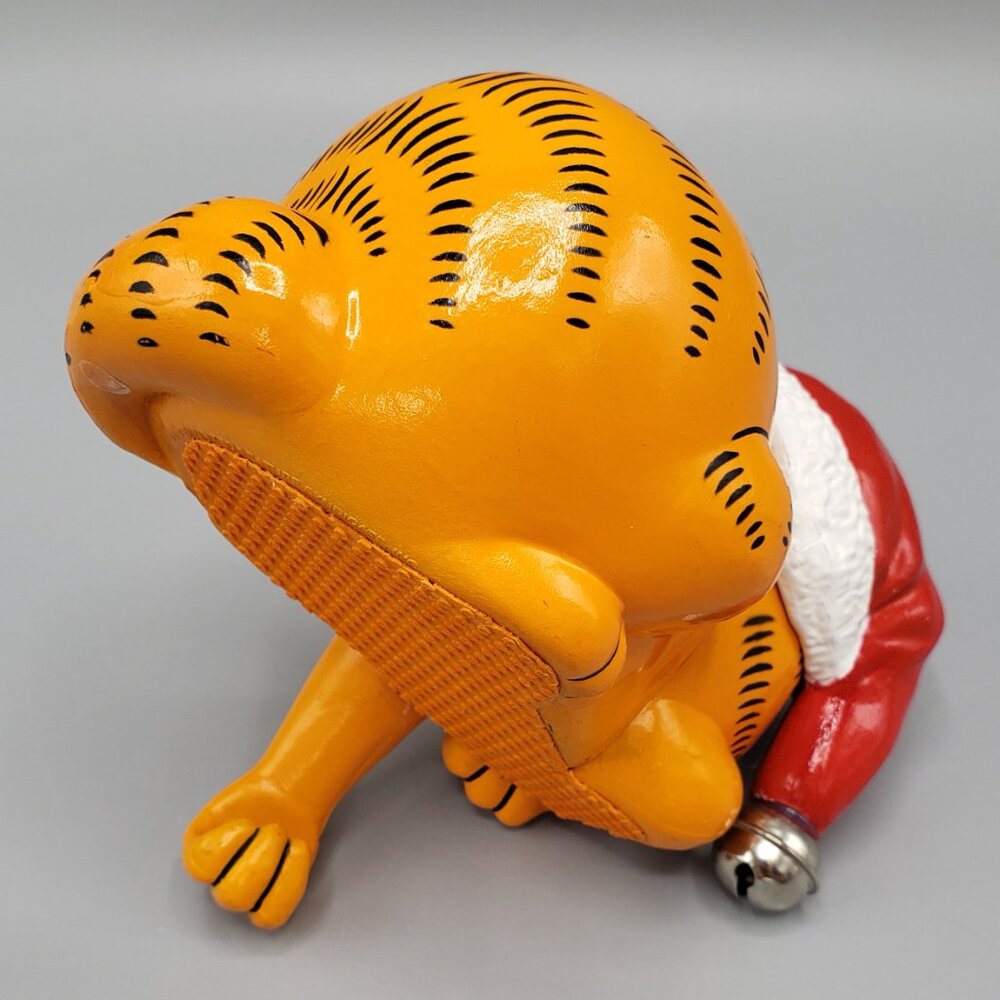 Garfield Christmas Lot Vintage 1981 Stocking Hanger Bell NEW 2003 Macys Ornament - Picture 5 of 16